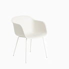 Muuto Fiber Armchair Tube Base White