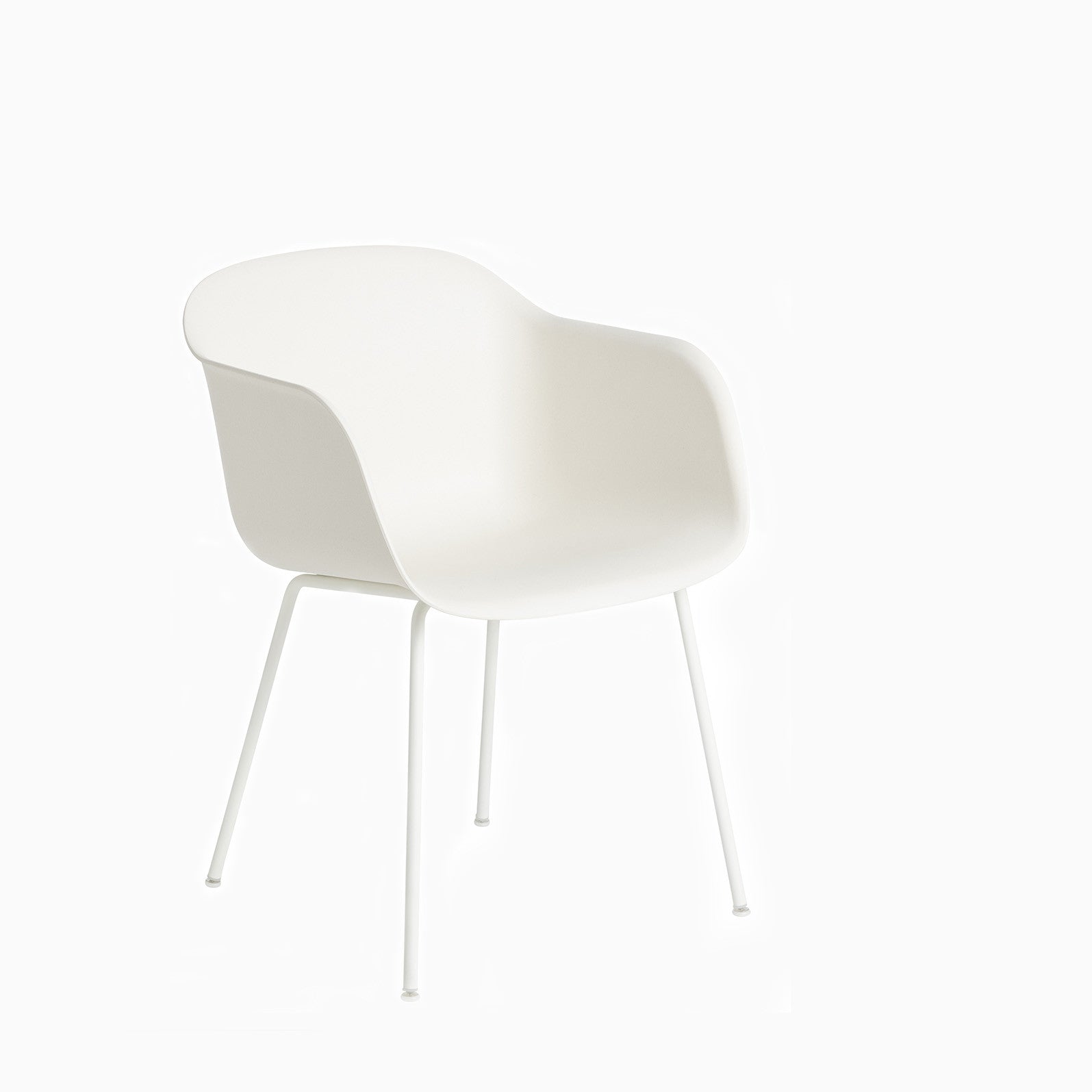 Muuto Fiber Armchair Tube Base White
