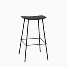Muuto Fiber Bar Stool Tube Base Black