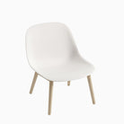Muuto Fiber Lounge Chair Wood Base White