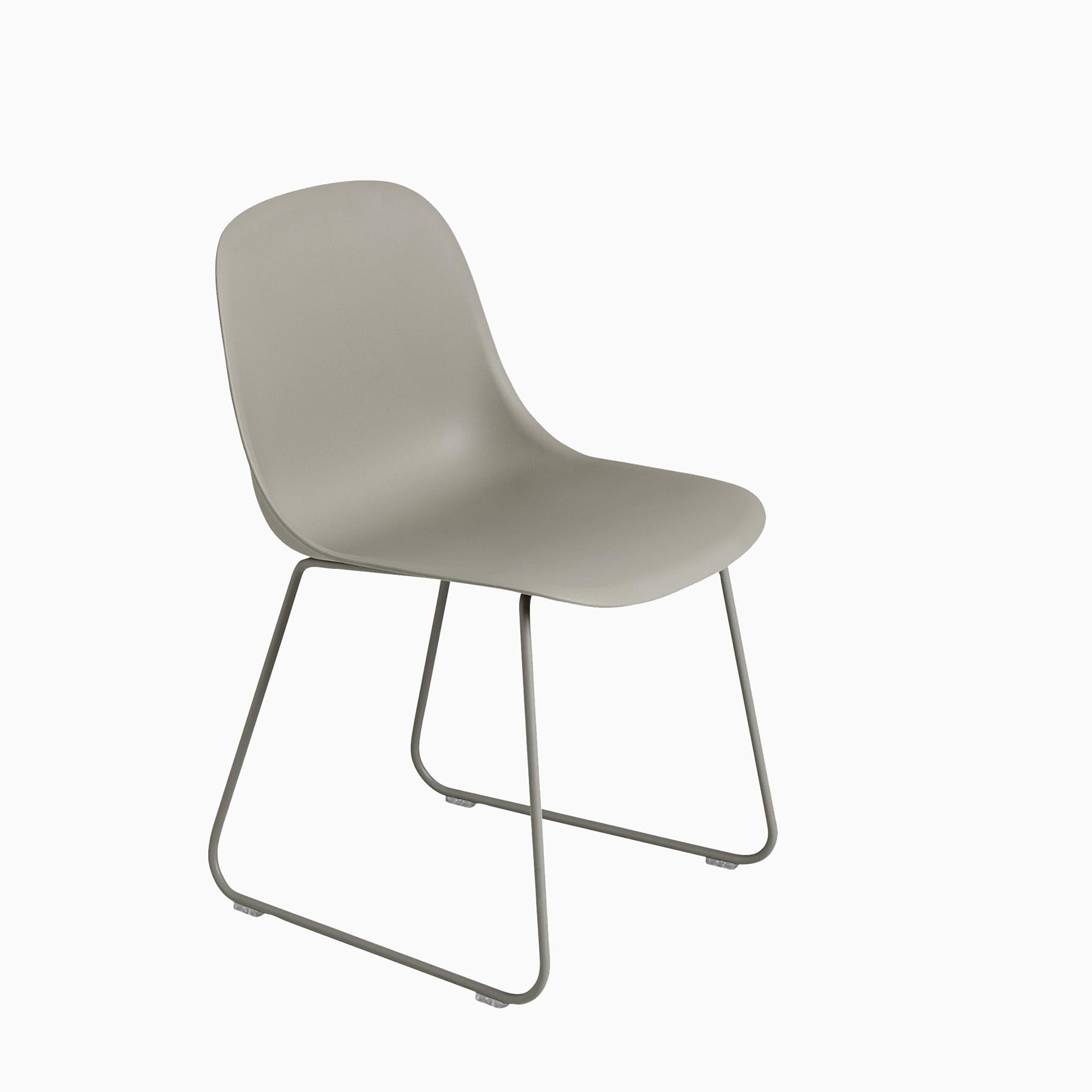Muuto Fiber Side Chair Sled Base Grey