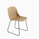 Muuto Fiber Side Chair Sled Base Ochre Black