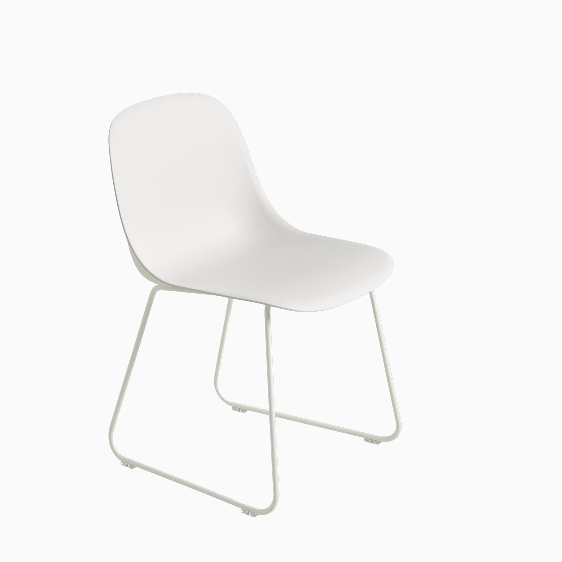 Muuto Fiber Side Chair Sled Base White