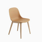 Muuto Fiber Side Chair Wood Base Ochre Oak