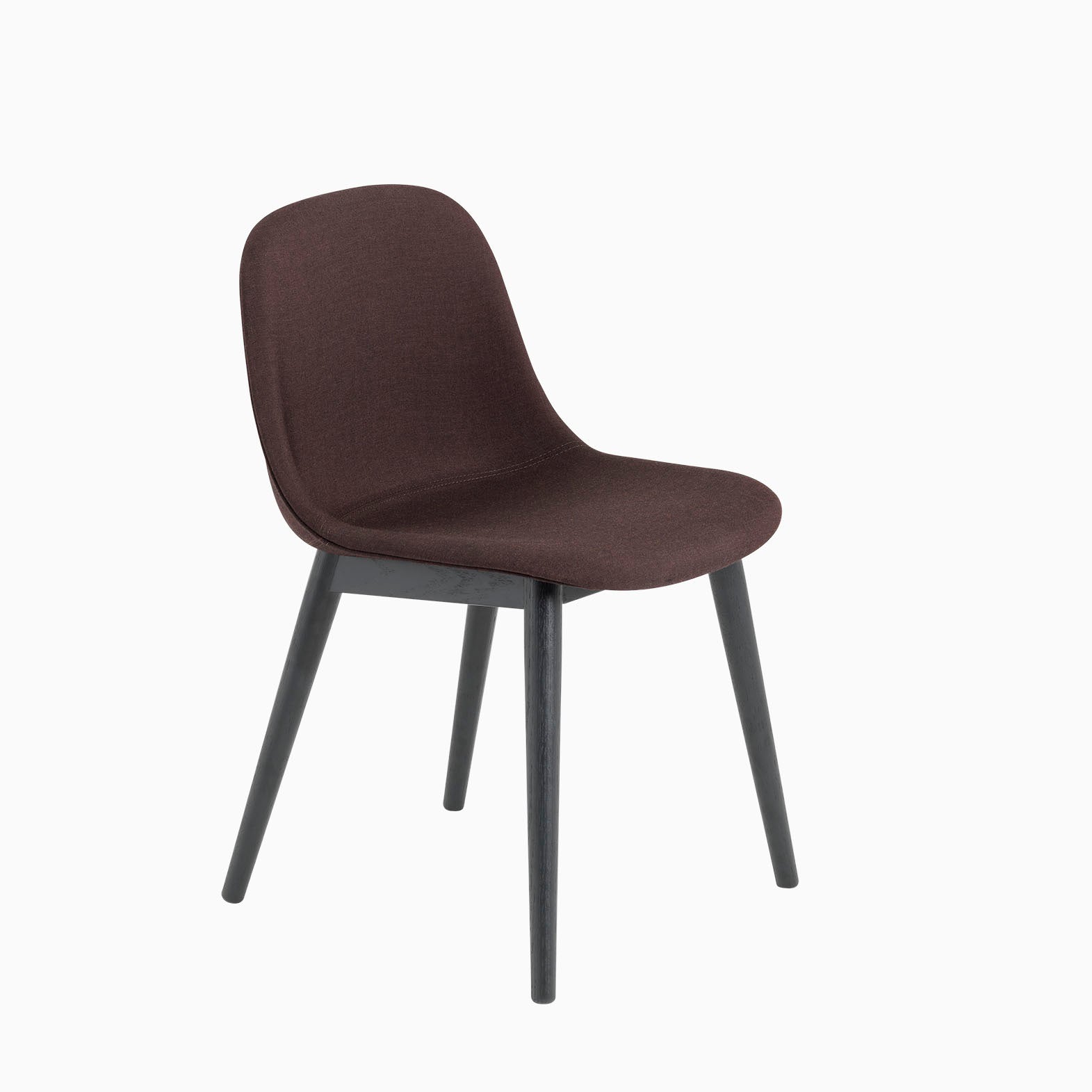 Muuto Fiber Side Chair Wood Base Remix 373 Black