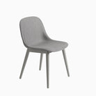 Muuto Fiber Side Chair Wood Base Remix 133 Grey