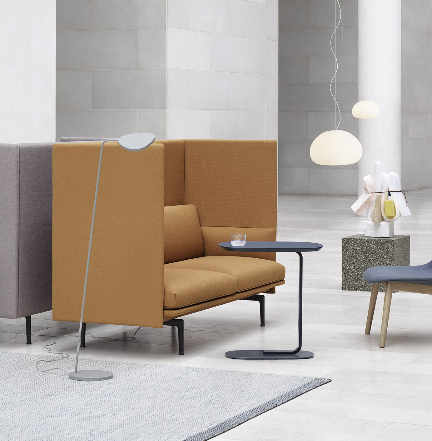 Muuto Leaf Floor Lamp Grey