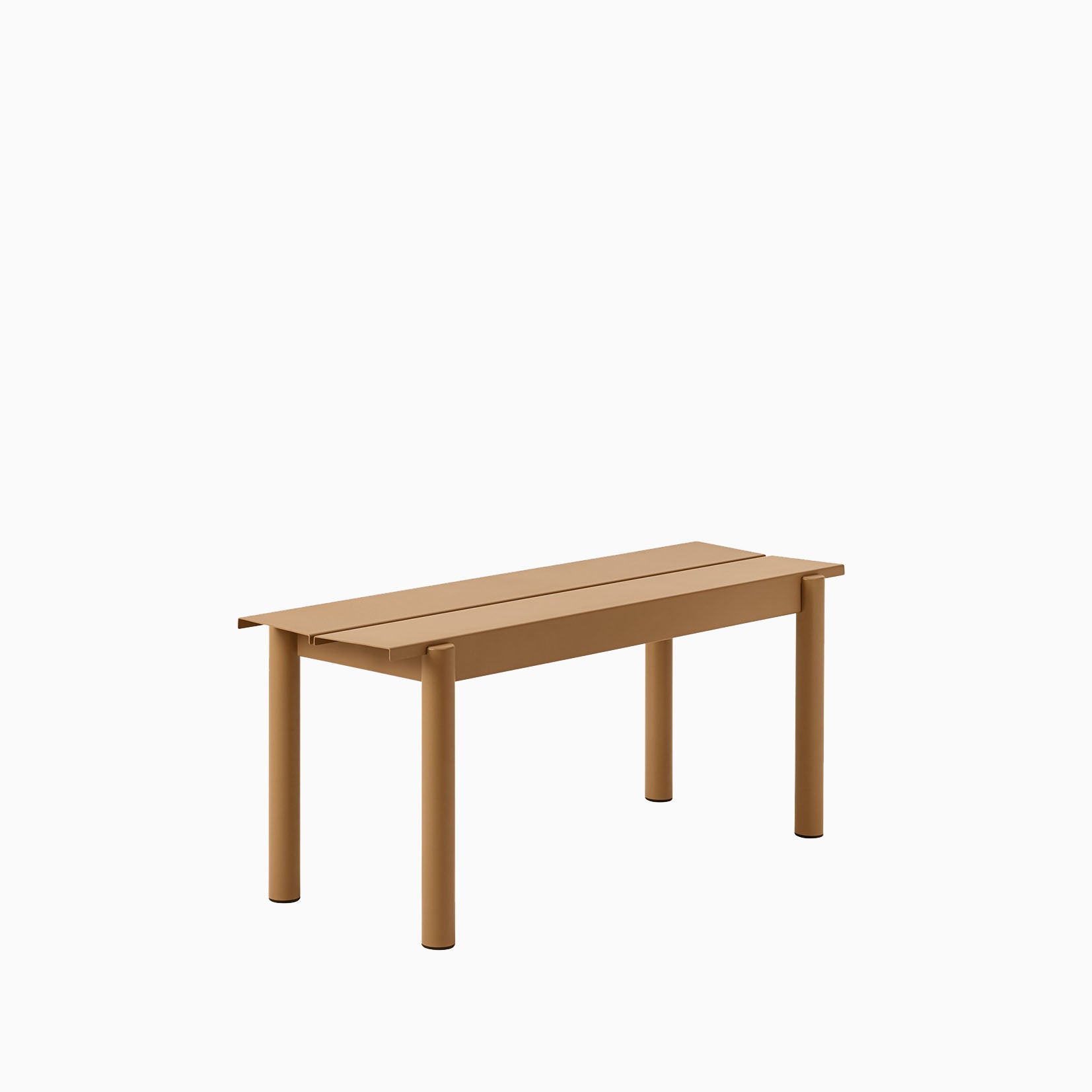 Muuto Linear Steel Bench 110cm Burnt Orange