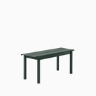 Muuto Linear Steel Bench 110cm Dark Green