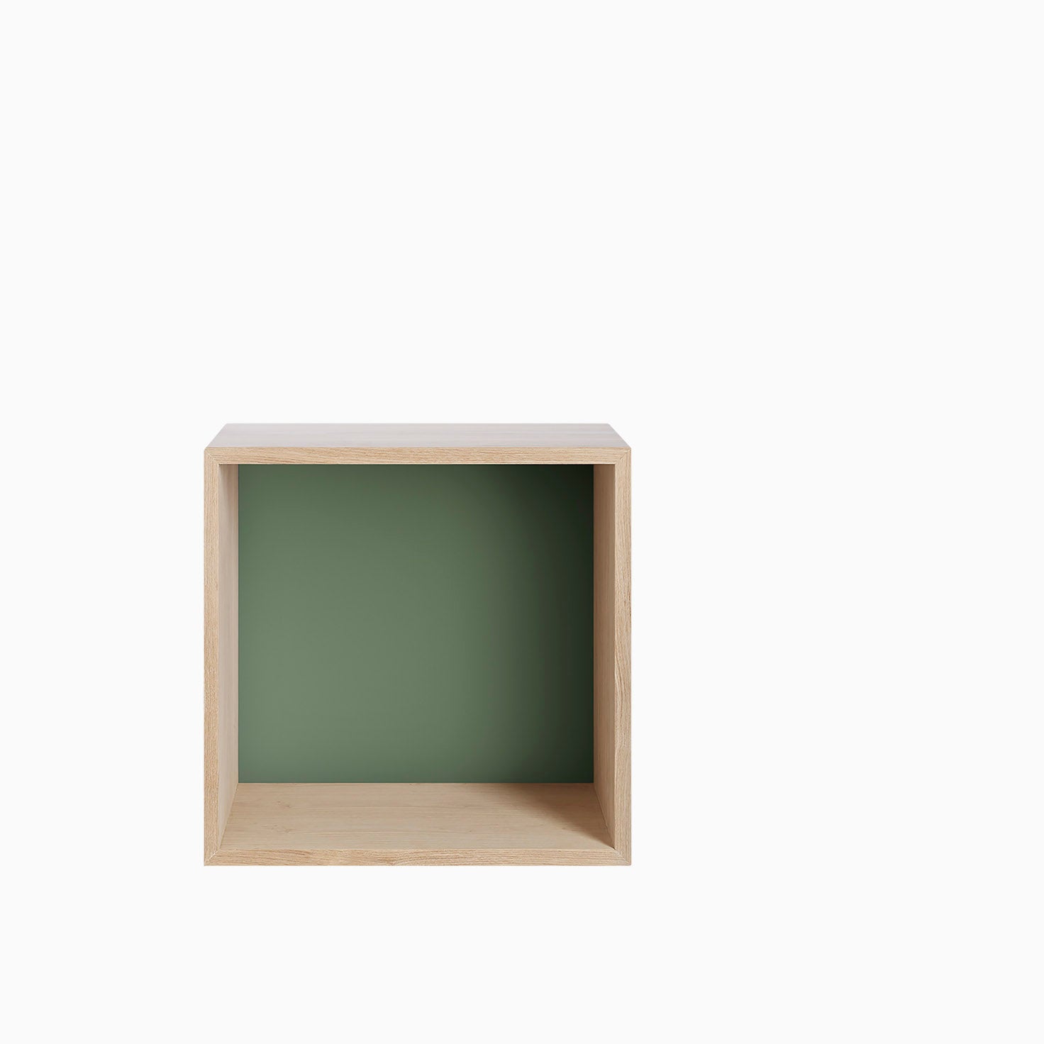 Muuto Mini Stacked Medium Ash with Dusty Green Backboard