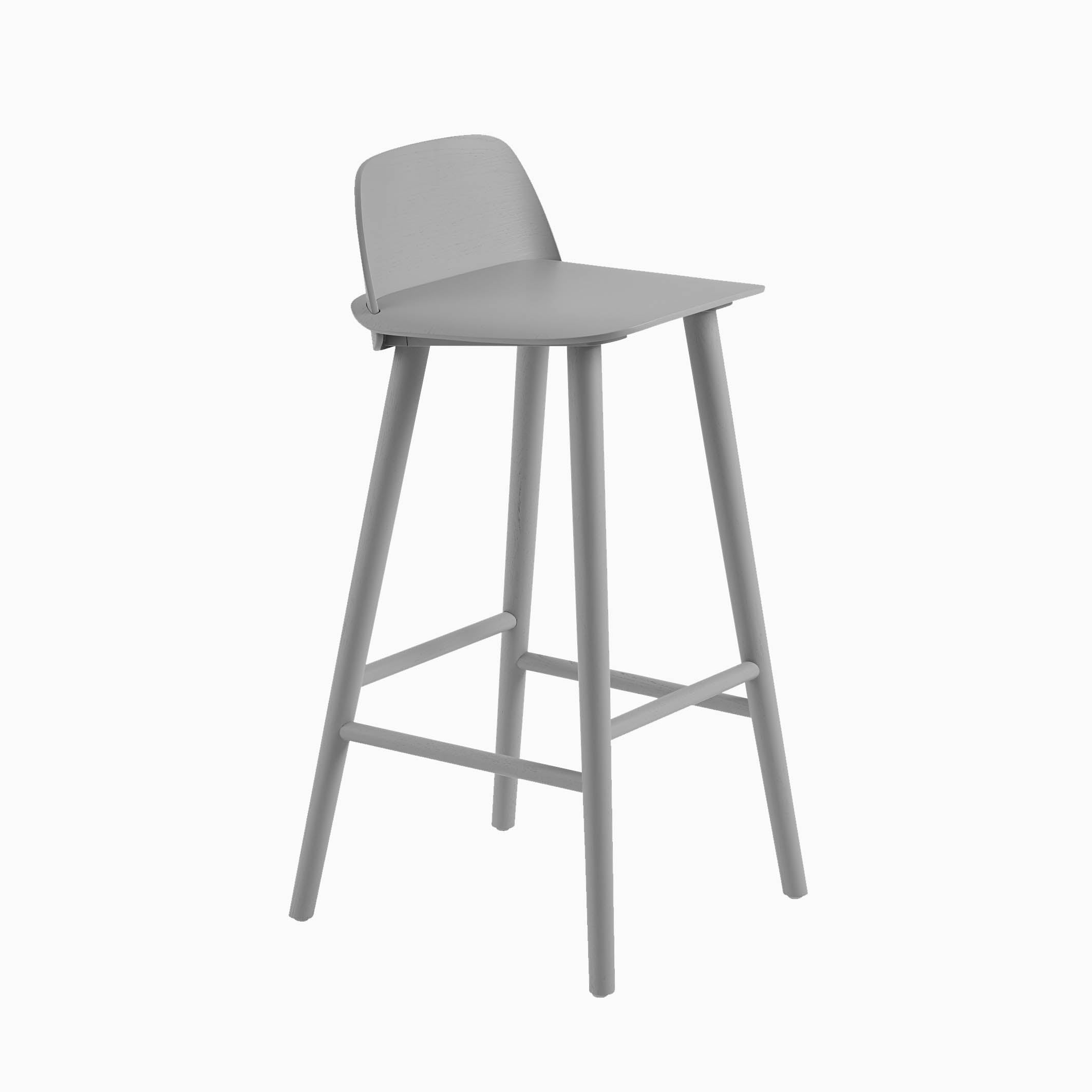 Muuto Nerd Bar Stool Grey