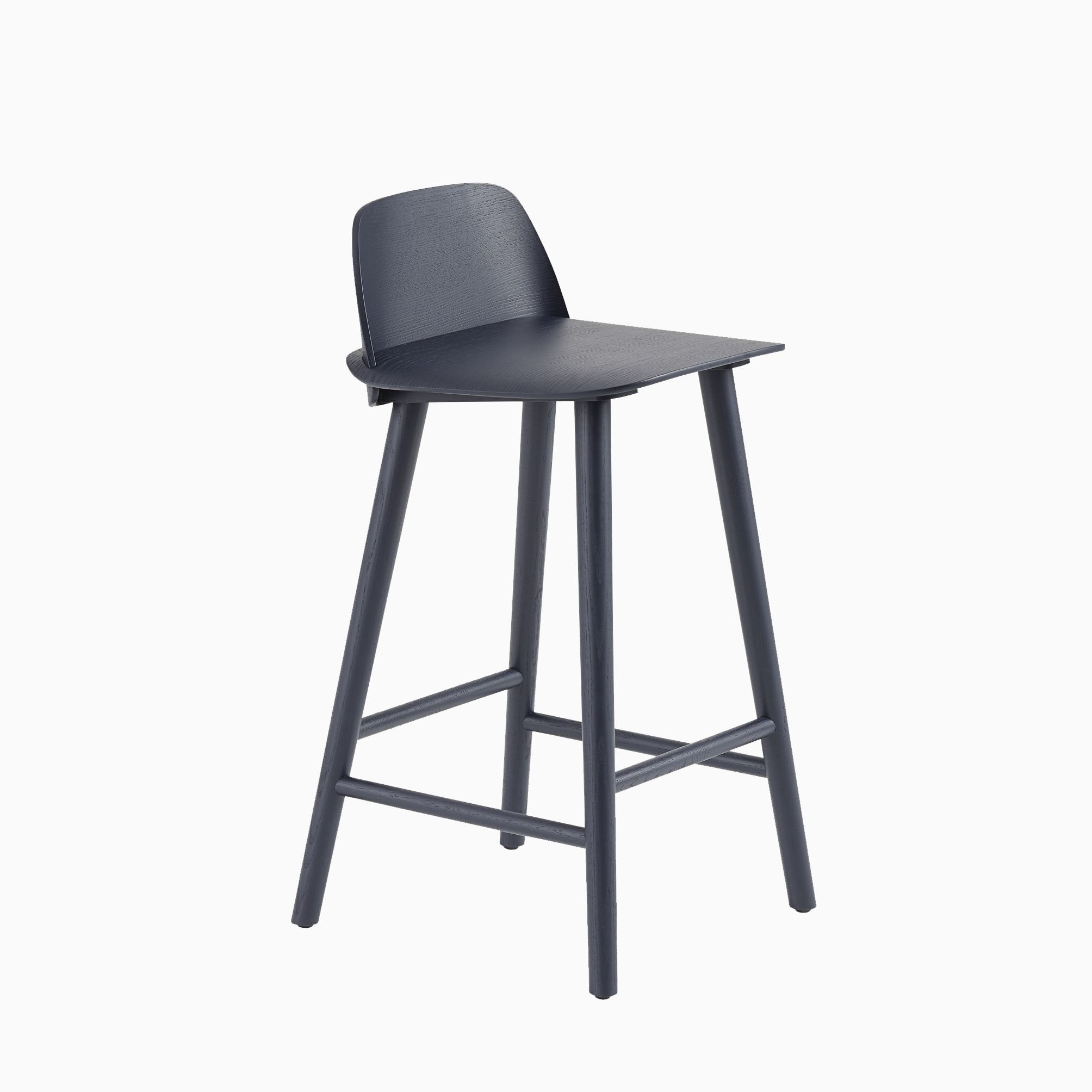 Muuto Nerd Counter Stool Midnight Blue