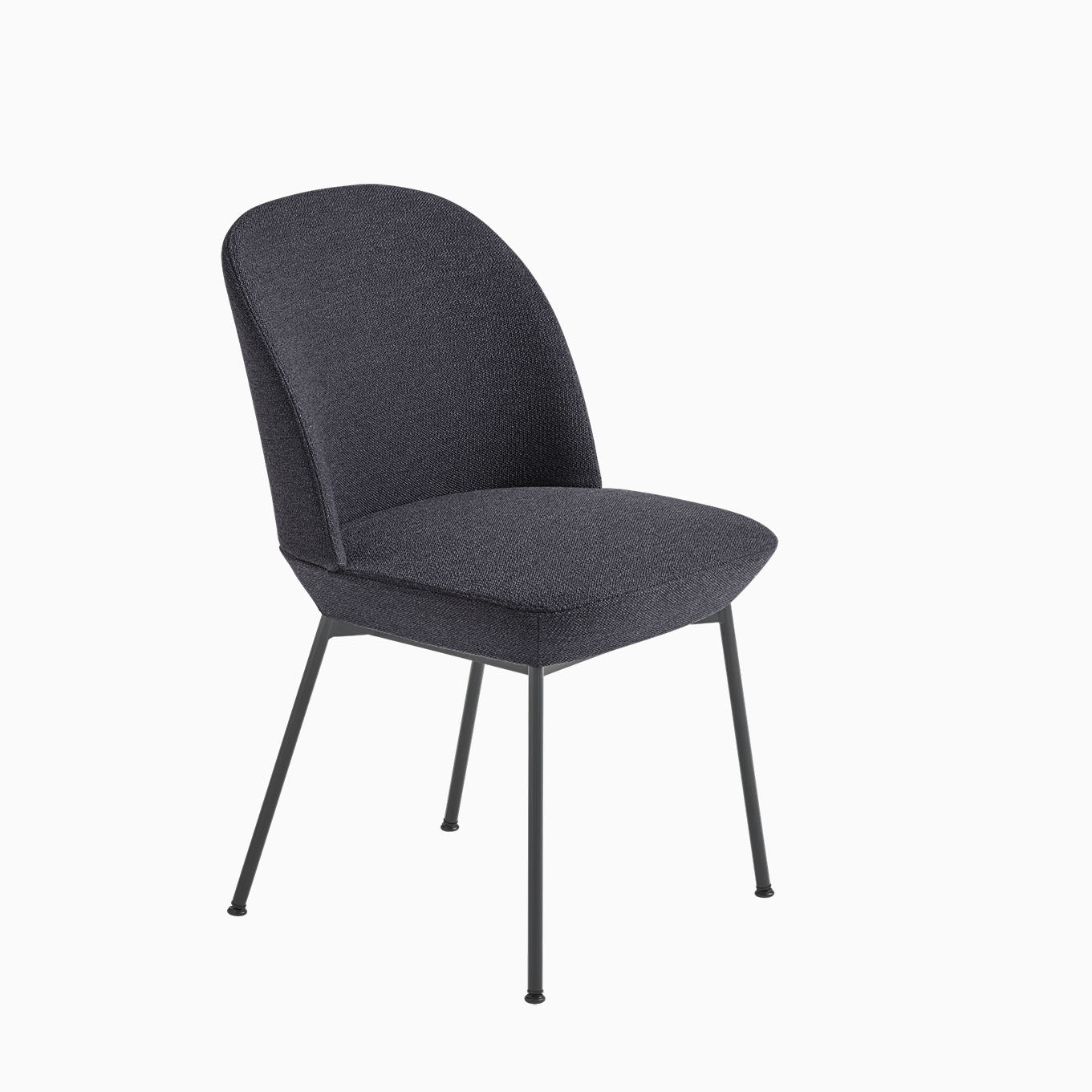 Muuto Oslo Side Chair Ocean 601 / Anthracite Black Legs