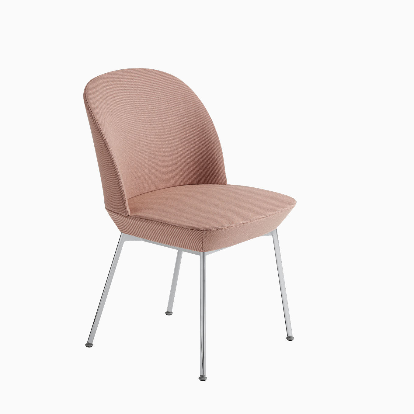 Muuto Oslo Side Chair Twill Weave 530 / Chrome Legs