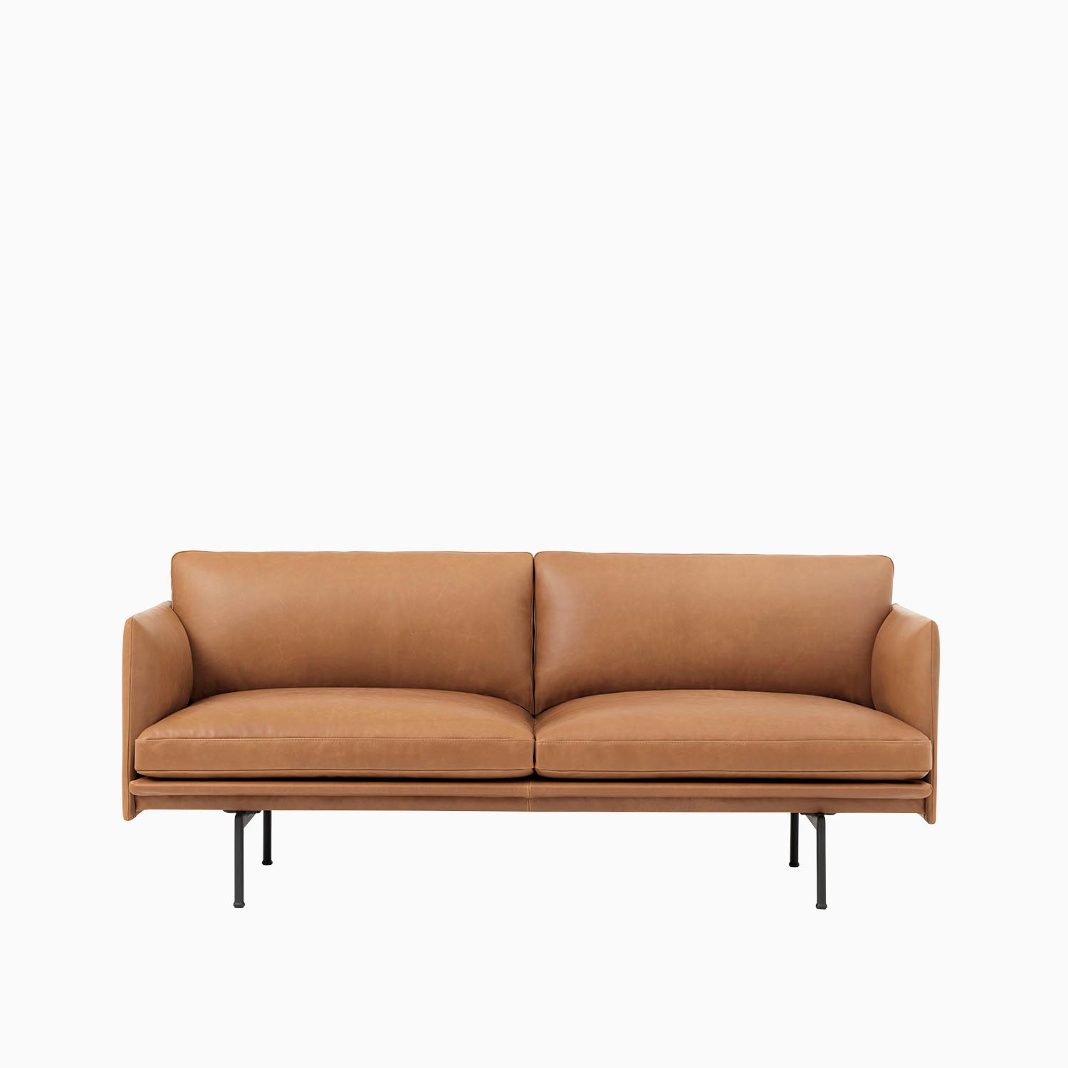 Muuto Outline Sofa 2 Seater Cognac Leather