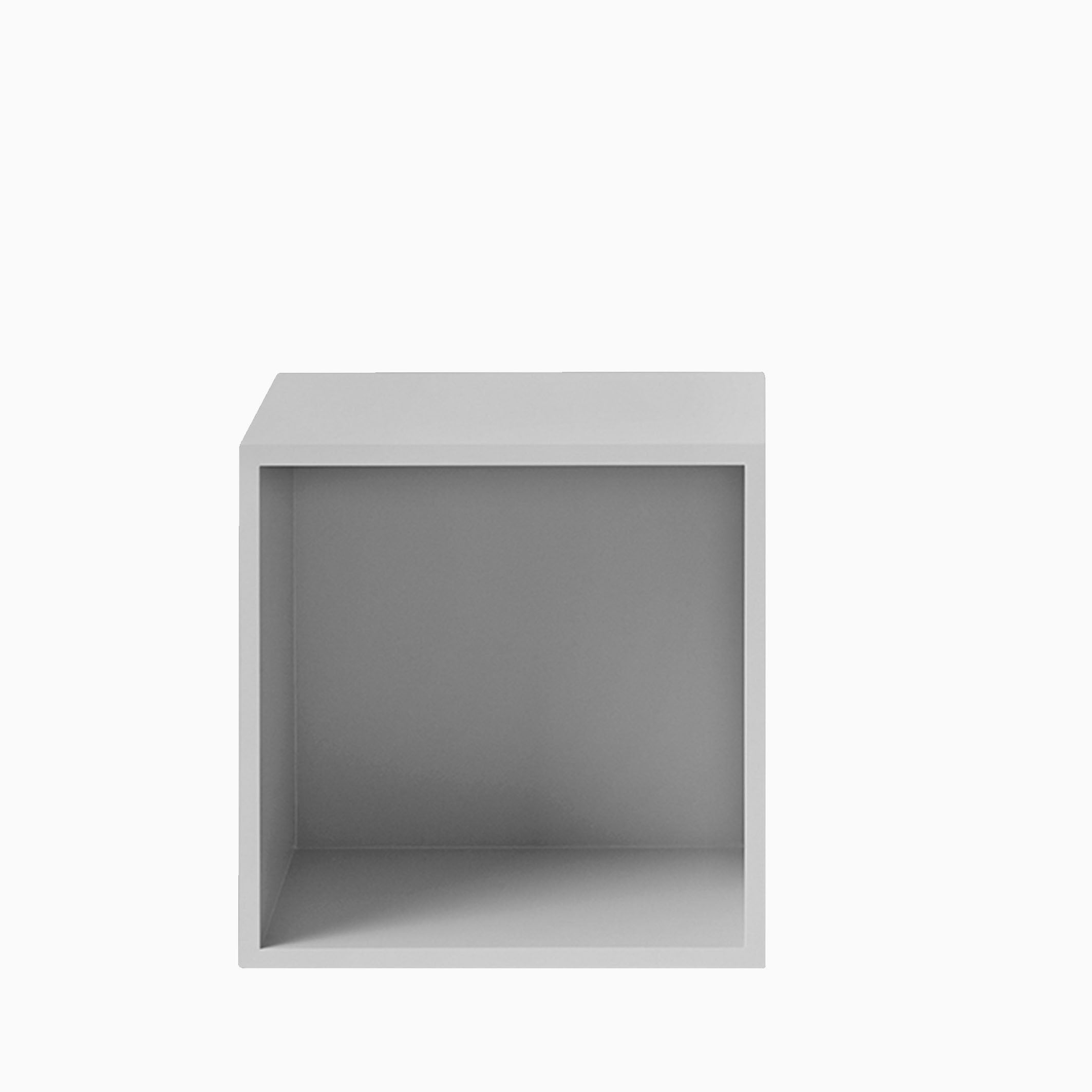 Muuto Stacked Shelves Medium Light Grey with Backboard