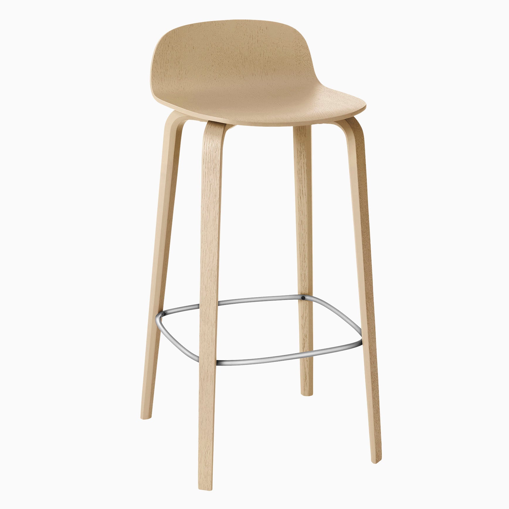 Muuto Visu Bar Stool 75cm Oak