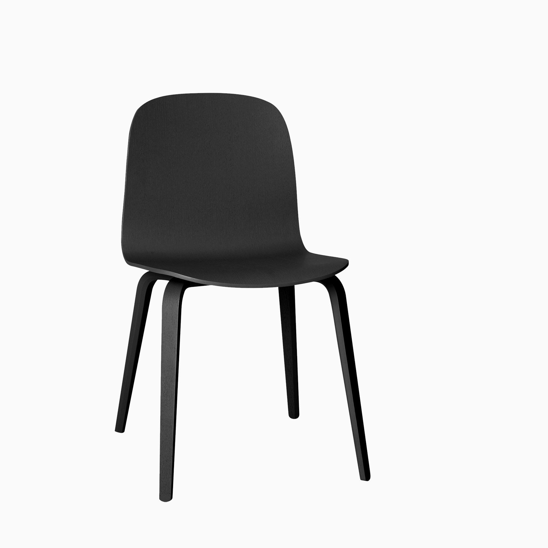 Muuto Visu Chair Wood Base Black