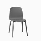 Muuto Visu Chair Wood Base Dark Grey
