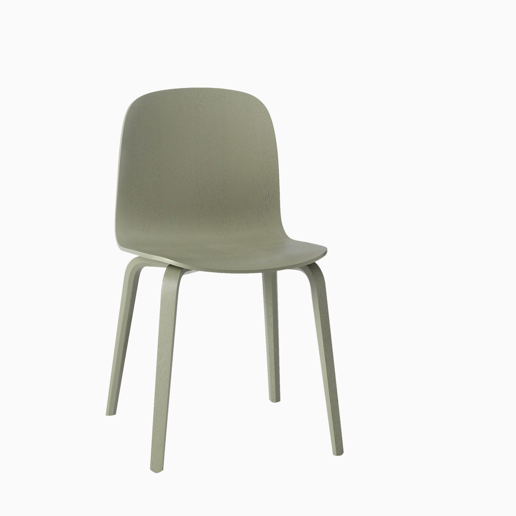 Muuto Visu Chair Wood Base Dusty Green