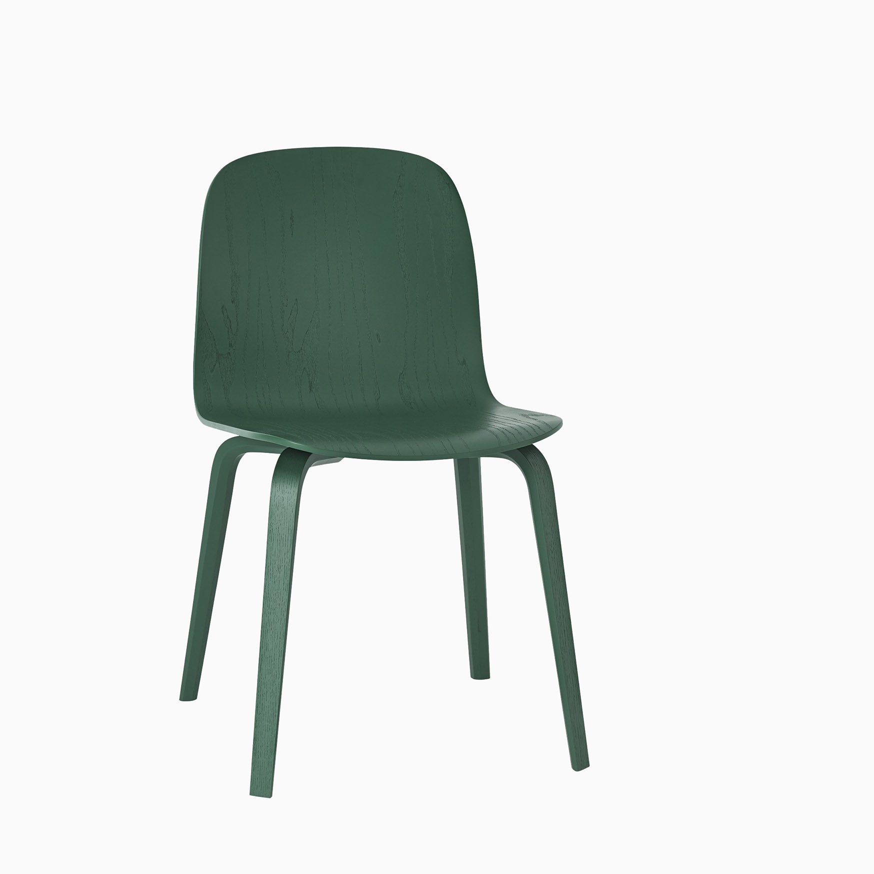 Muuto Visu Chair Wood Base Green
