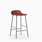Normann Copenhagen Form Bar Stool 65cm Chrome Red