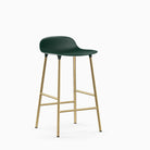 Normann Copenhagen Form Bar Stool 65cm Brass Green