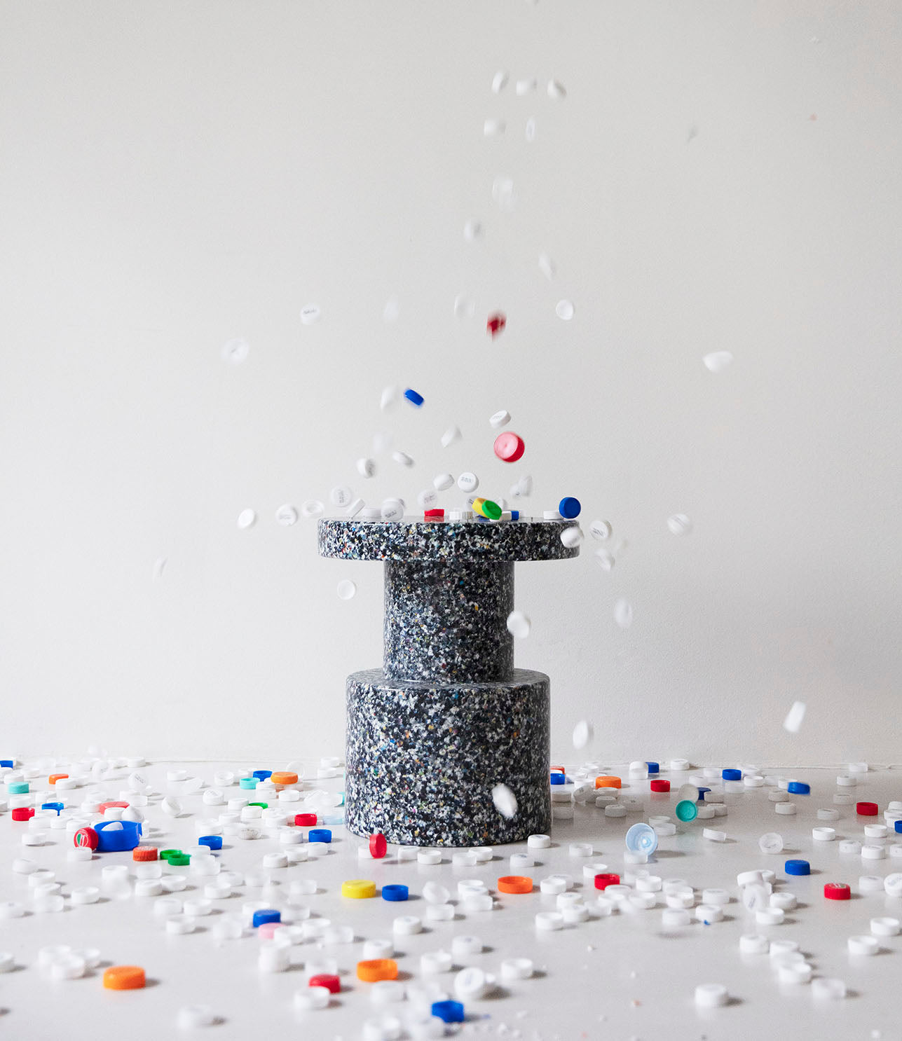 Normann Copenhagen Bit Stool Black Multi