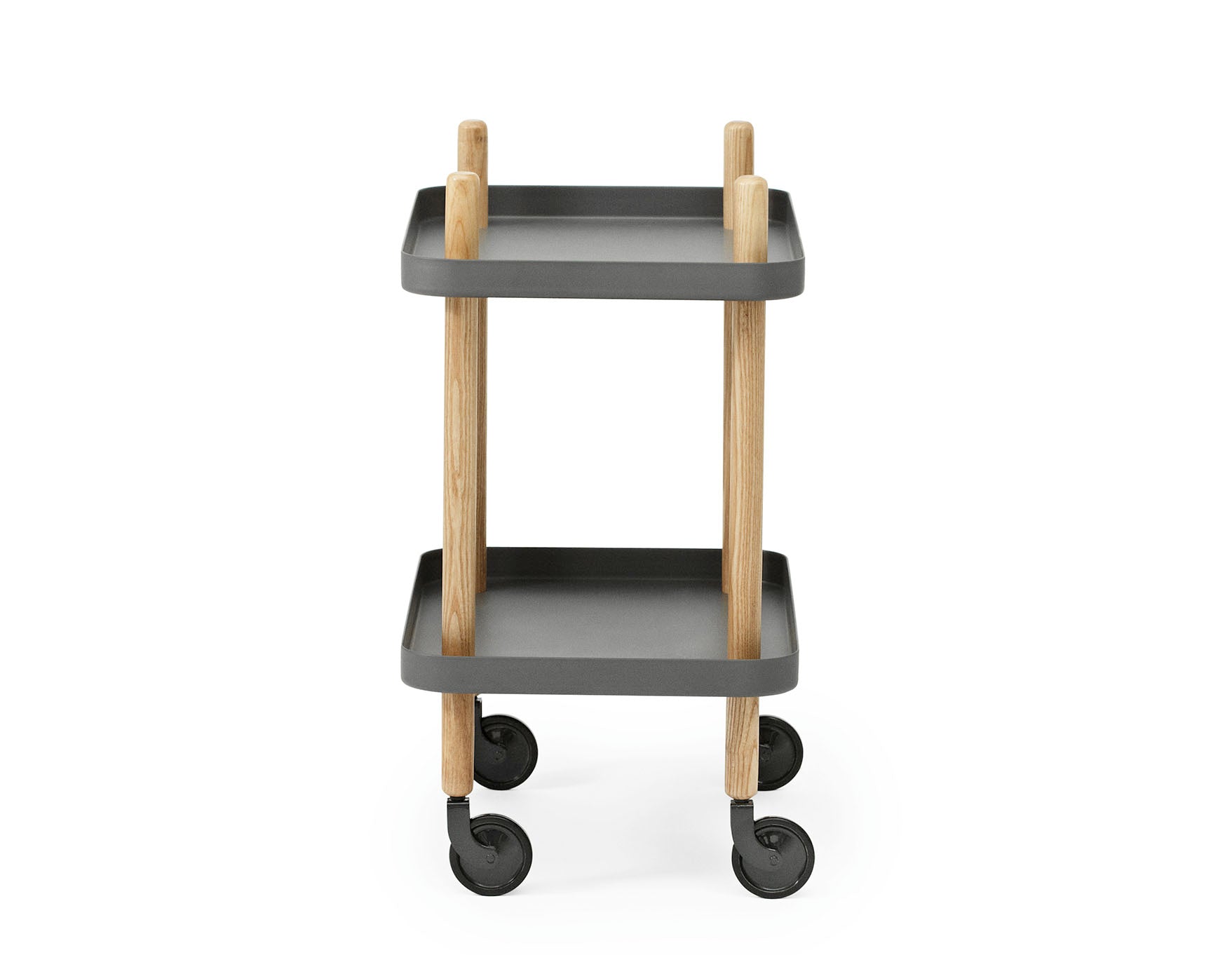 Normann Copenhagen Block Table Dark Grey Side View