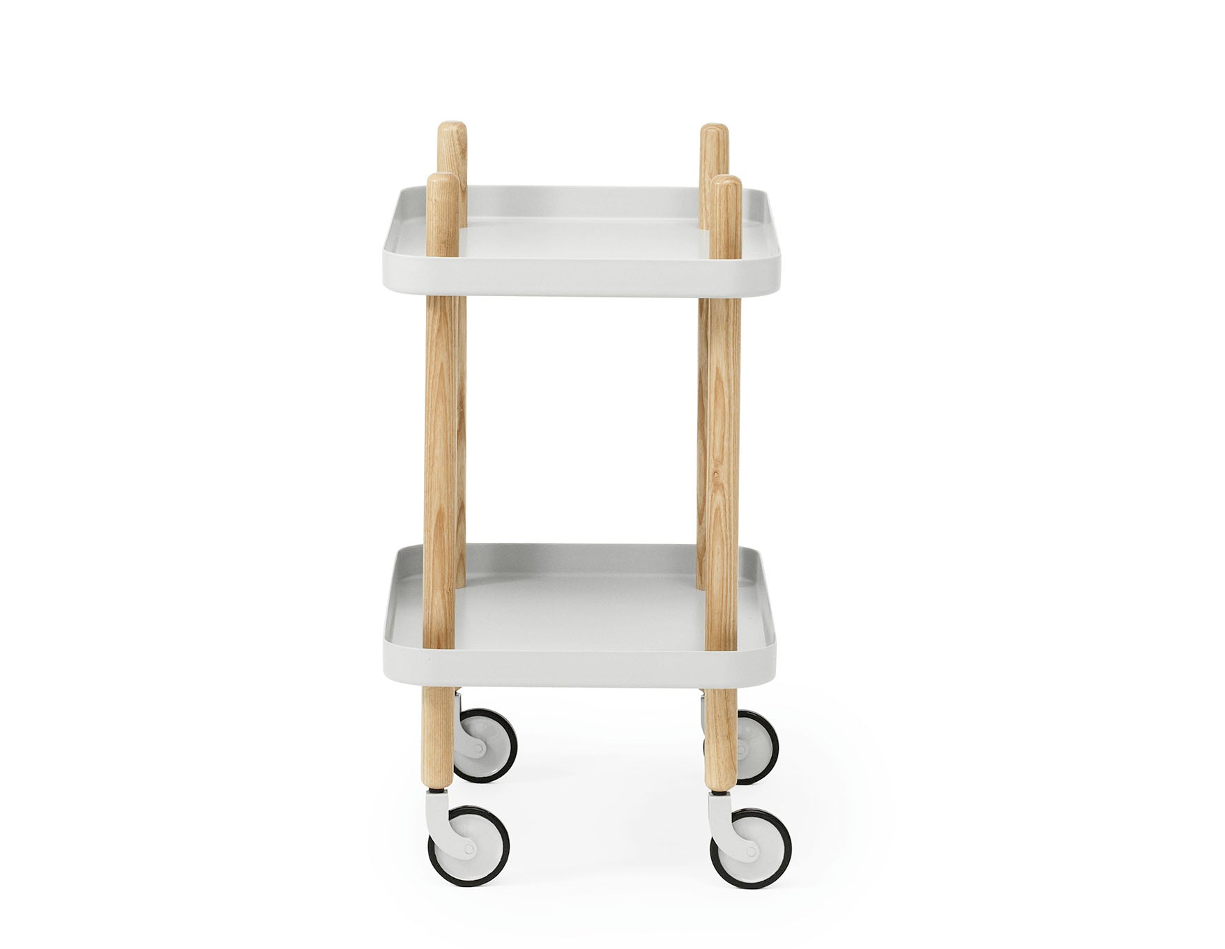 Normann Copenhagen Block Table White Side View