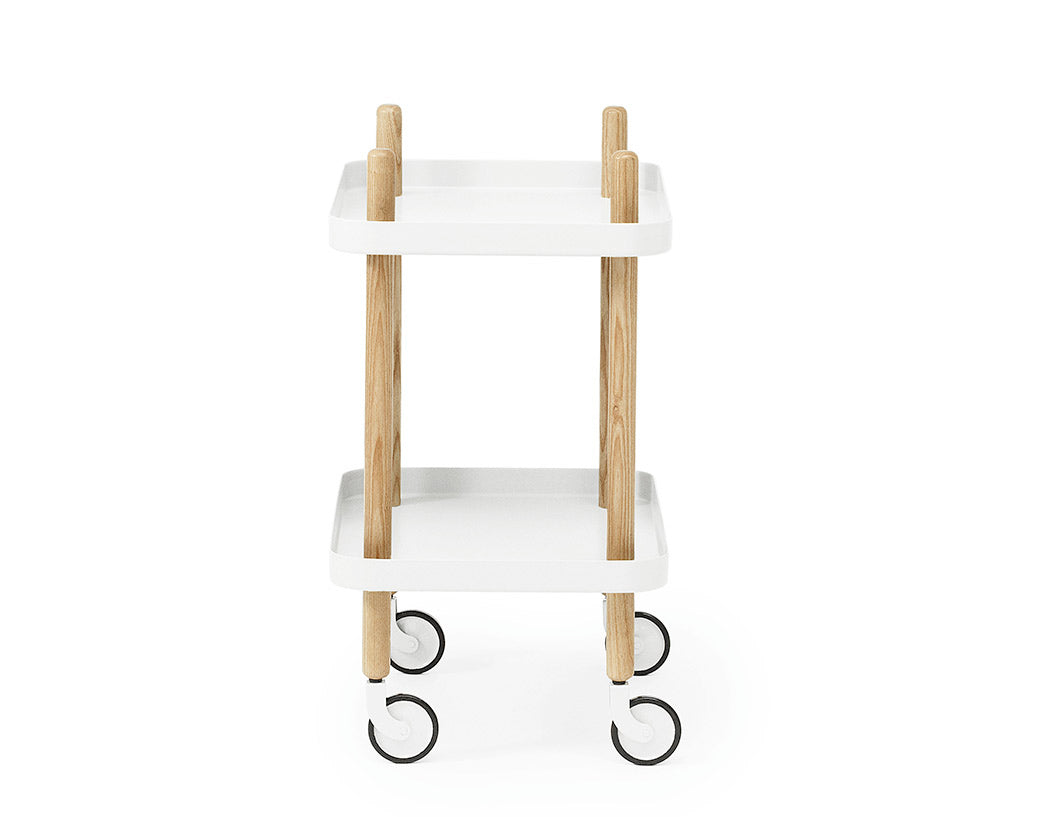 Normann Copenhagen Block Table White Side View