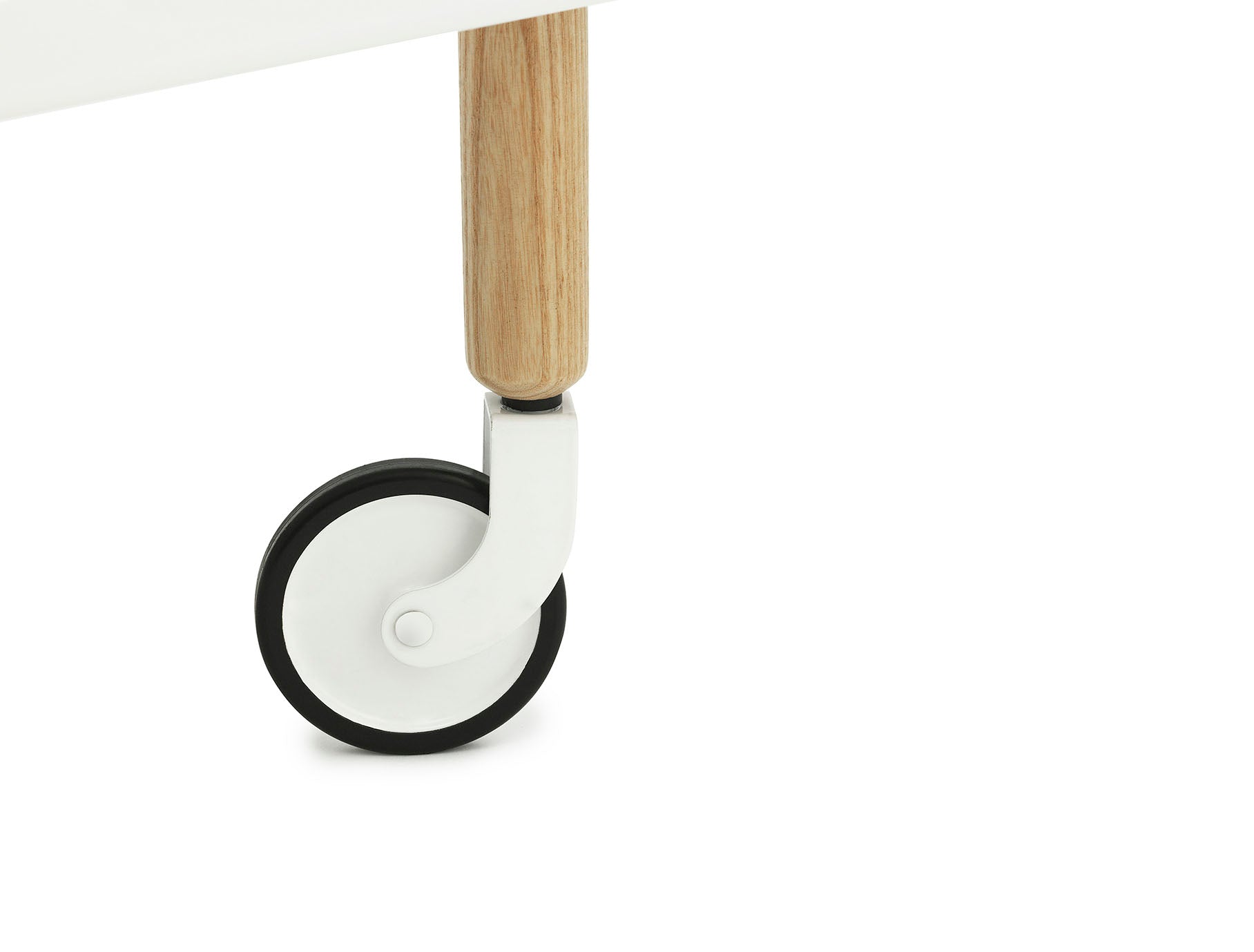 Normann Copenhagen Block Table White Wheels
