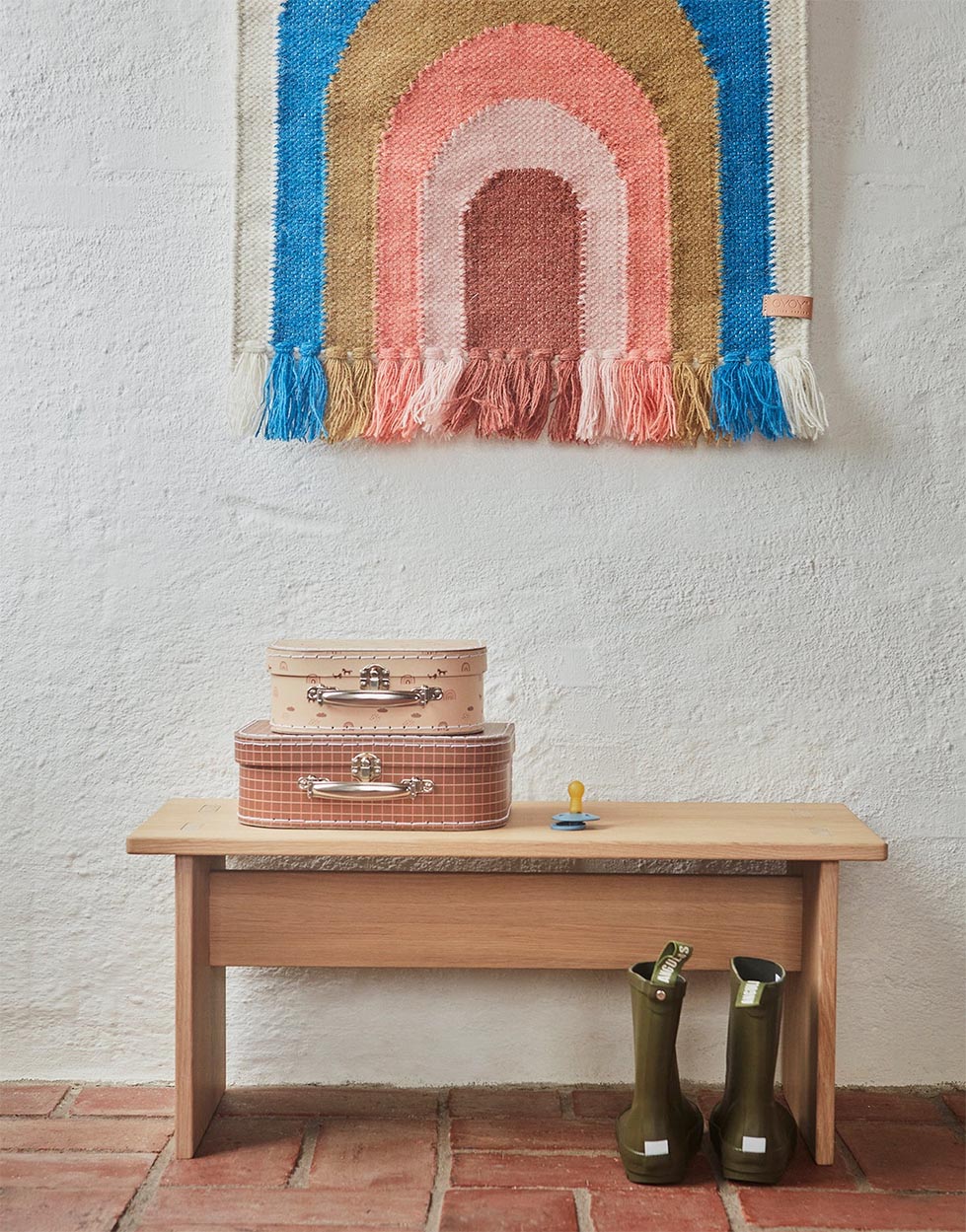 OYOY Follow The Rainbow Mini Wall Rug