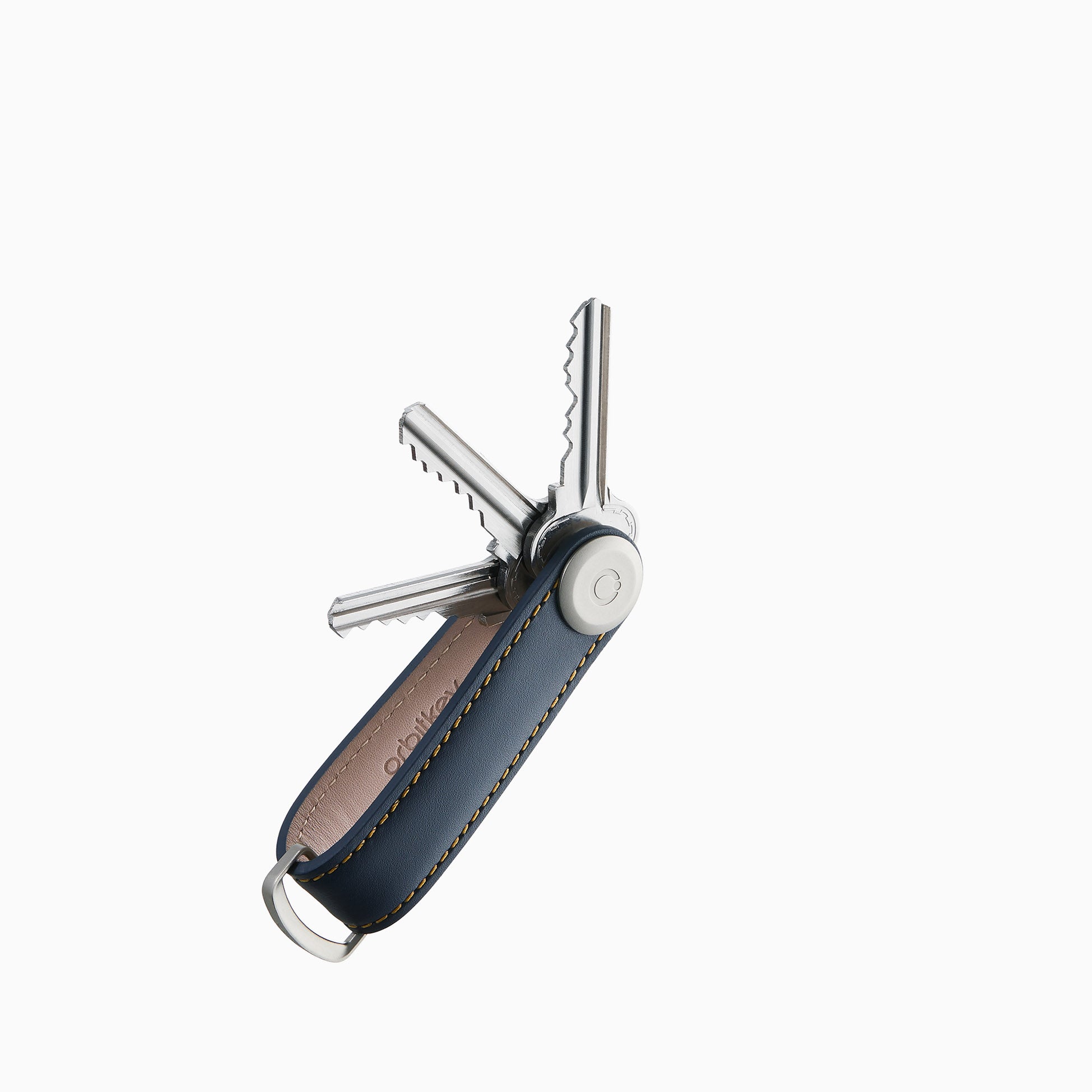 Orbitkey Key Organiser Navy Tan