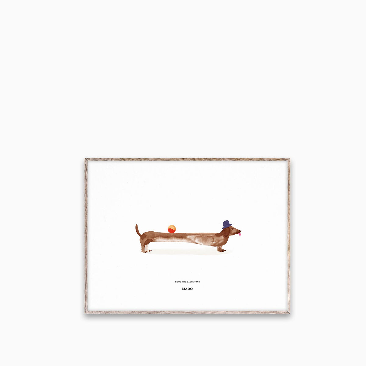 Paper Collective Doug The Daschund 30x40cm