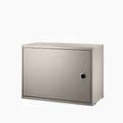 String Cabinet with Sliding Doors 58cm Beige