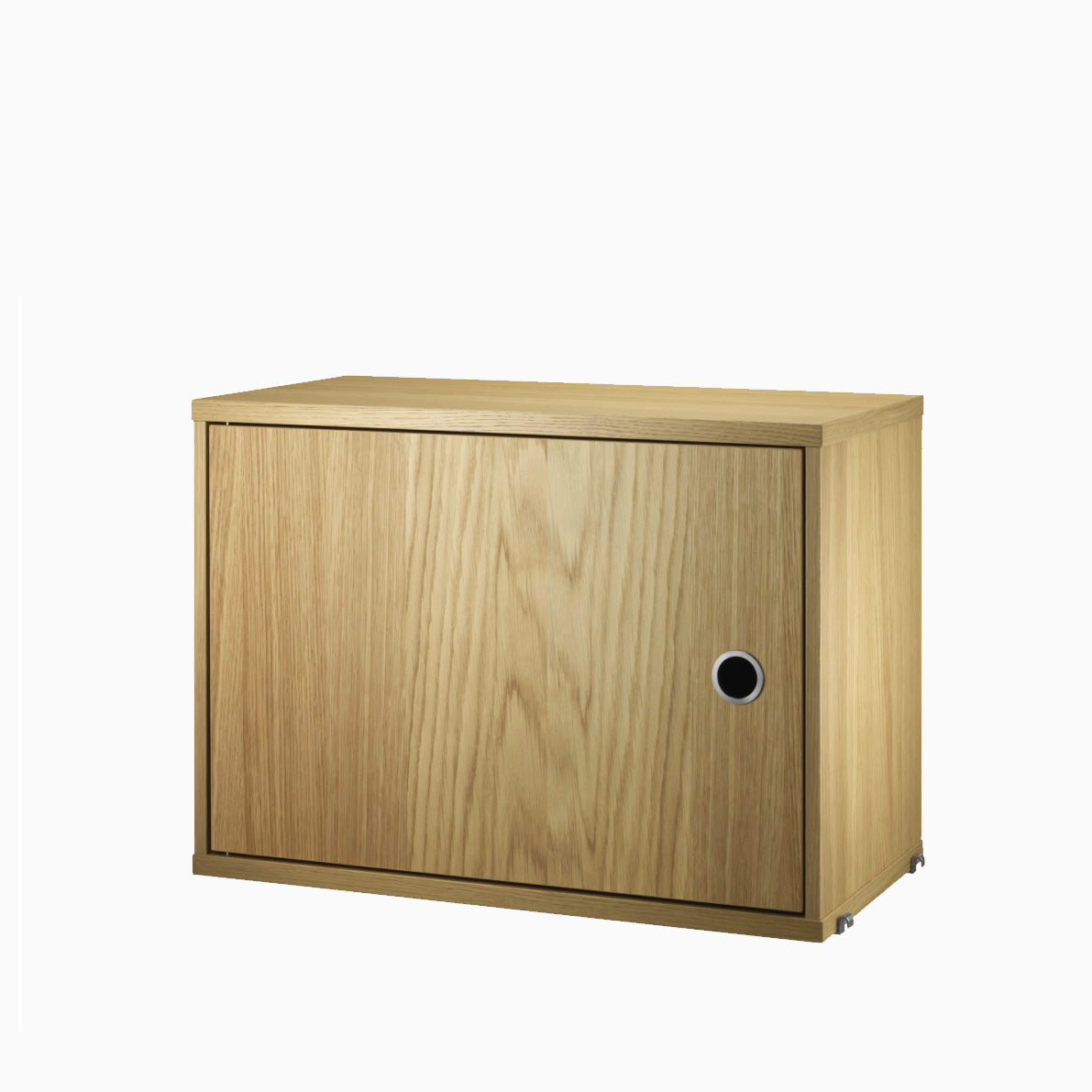 String Cabinet with Sliding Doors 58cm Oak