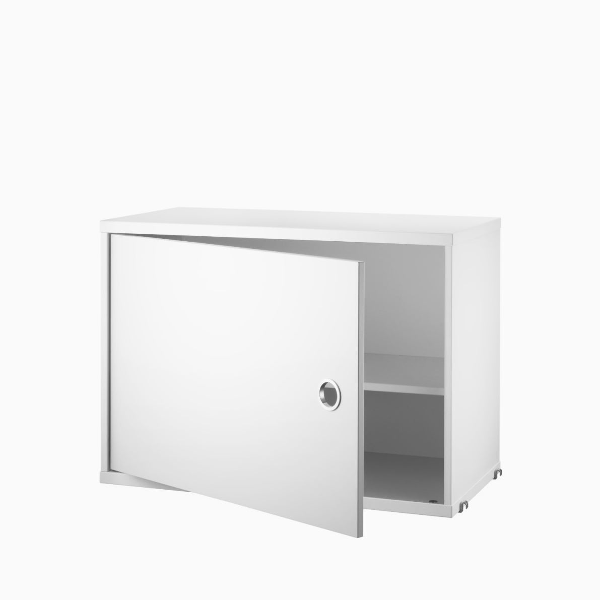 String Cabinet with Sliding Doors 58cm White