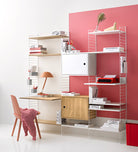 String Cabinet with Swing Door White