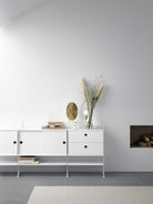 String Chest with 2 Drawers 58cm White