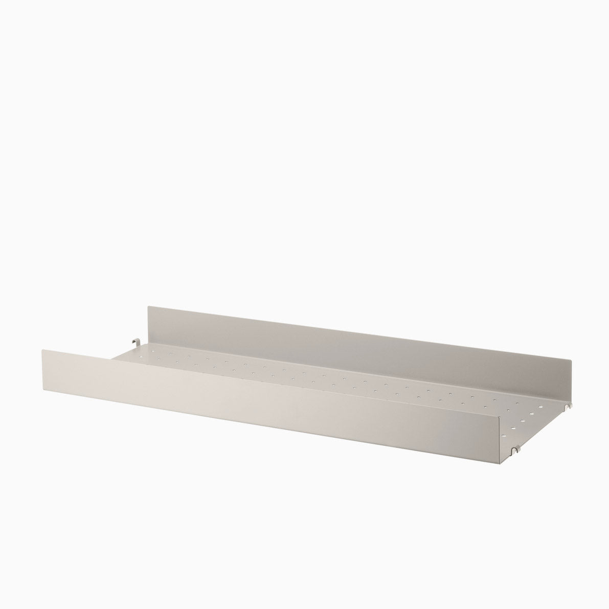 String Metal Shelf High Edge 78cm Beige