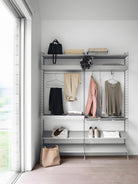 String Metal Shelf High Edge 78cm Grey