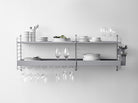 String Metal Shelf High Edge 78cm Grey