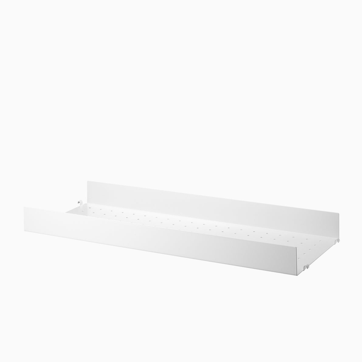 String Metal Shelf High Edge 78cm White