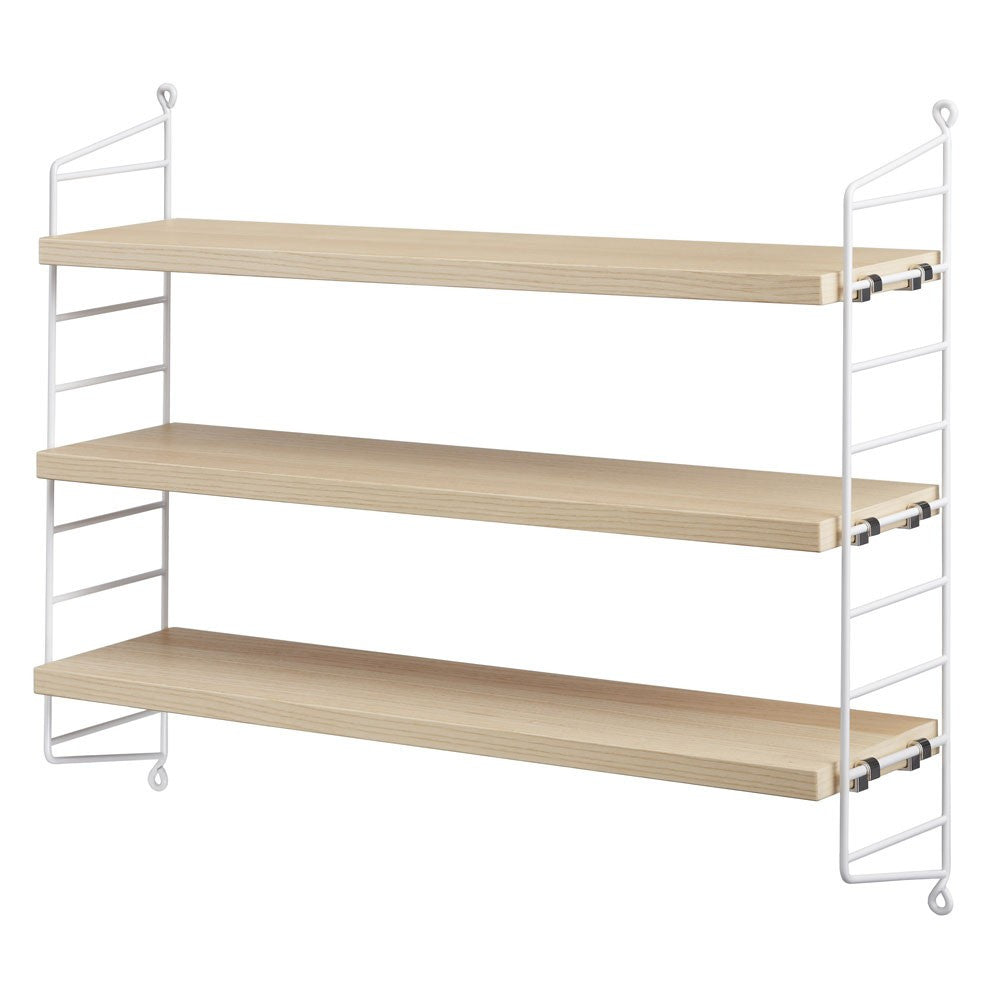 String Pocket Shelf White and Ash