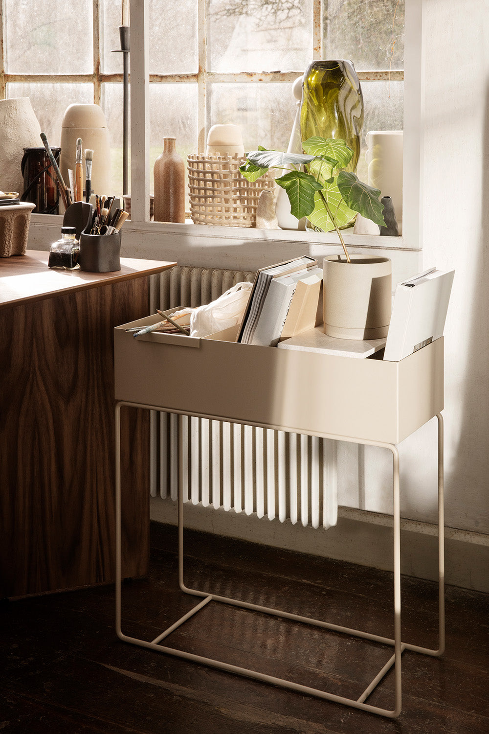 Ferm Living Tray for Plant Box Marble Beige